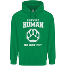 Service Human Do Not Pet Funny Dog Childrens Kids Hoodie Irish Green