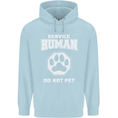 Service Human Do Not Pet Funny Dog Childrens Kids Hoodie Light Blue