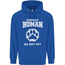 Service Human Do Not Pet Funny Dog Childrens Kids Hoodie Royal Blue