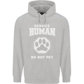 Service Human Do Not Pet Funny Dog Childrens Kids Hoodie Sports Grey