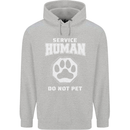 Service Human Do Not Pet Funny Dog Childrens Kids Hoodie Sports Grey