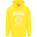 Service Human Do Not Pet Funny Dog Childrens Kids Hoodie Yellow