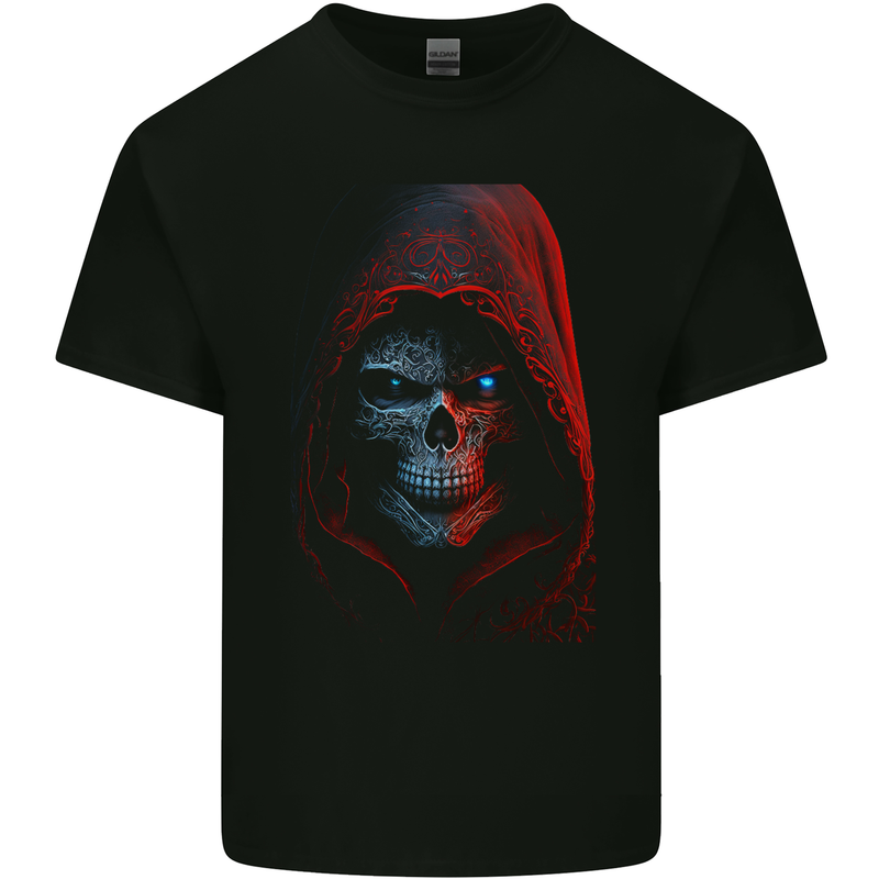 Shady Grim Reaper Skull Kids T-Shirt Childrens Black