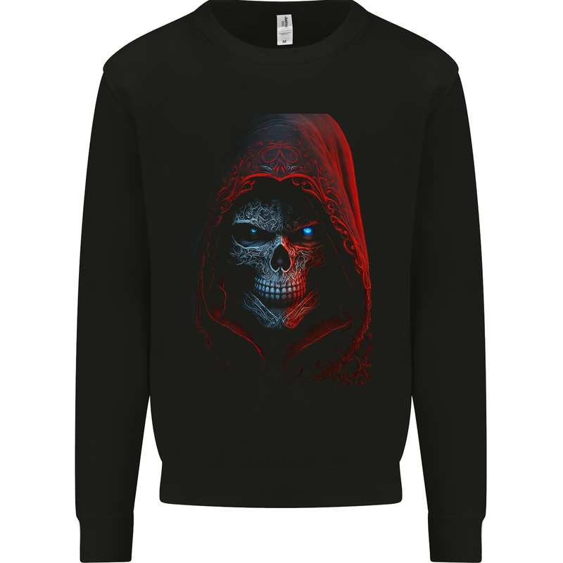 Shady Grim Reaper Skull Mens Sweatshirt Jumper Black