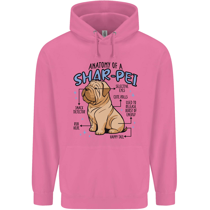 Shar Pei Anatomy Funny Dog Childrens Kids Hoodie Azalea