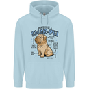 Shar Pei Anatomy Funny Dog Childrens Kids Hoodie Light Blue