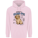 Shar Pei Anatomy Funny Dog Childrens Kids Hoodie Light Pink