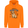 Shar Pei Anatomy Funny Dog Childrens Kids Hoodie Orange
