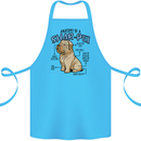 Shar Pei Anatomy Funny Dog Cotton Apron 100% Organic Turquoise