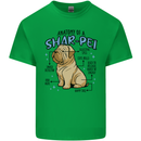 Shar Pei Anatomy Funny Dog Mens Cotton T-Shirt Tee Top Irish Green