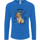 Shar Pei Anatomy Funny Dog Mens Long Sleeve T-Shirt Royal Blue