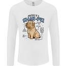 Shar Pei Anatomy Funny Dog Mens Long Sleeve T-Shirt White