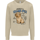 Shar Pei Anatomy Funny Dog Mens Sweatshirt Jumper Sand