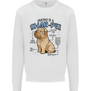 Shar Pei Anatomy Funny Dog Mens Sweatshirt Jumper White