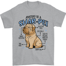 Shar Pei Anatomy Funny Dog Mens T-Shirt 100% Cotton Sports Grey