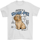 Shar Pei Anatomy Funny Dog Mens T-Shirt 100% Cotton White
