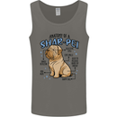 Shar Pei Anatomy Funny Dog Mens Vest Tank Top Charcoal