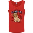 Shar Pei Anatomy Funny Dog Mens Vest Tank Top Red