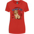 Shar Pei Anatomy Funny Dog Womens Wider Cut T-Shirt Red