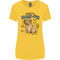 Shar Pei Anatomy Funny Dog Womens Wider Cut T-Shirt Yellow