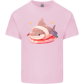 Shark Sushi Kids T-Shirt Childrens Light Pink