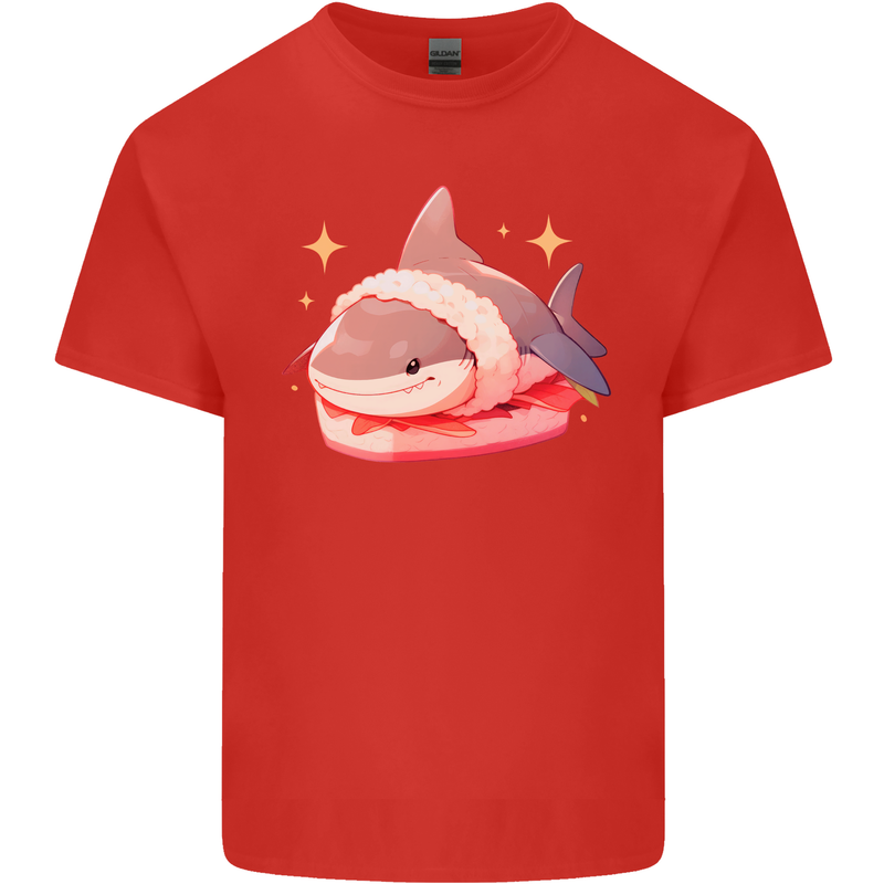 Shark Sushi Kids T-Shirt Childrens Red