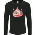 Shark Sushi Mens Long Sleeve T-Shirt Black