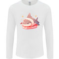 Shark Sushi Mens Long Sleeve T-Shirt White