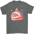 Shark Sushi Mens T-Shirt 100% Cotton Charcoal