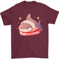 Shark Sushi Mens T-Shirt 100% Cotton Maroon