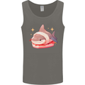 Shark Sushi Mens Vest Tank Top Charcoal