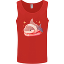 Shark Sushi Mens Vest Tank Top Red