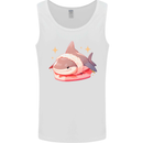 Shark Sushi Mens Vest Tank Top White