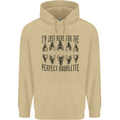 Shark Teeth Fossils Megalodon Palaeontology Mens 80% Cotton Hoodie Sand