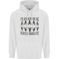 Shark Teeth Fossils Megalodon Palaeontology Mens 80% Cotton Hoodie White