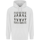 Shark Teeth Fossils Megalodon Palaeontology Mens 80% Cotton Hoodie White