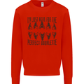 Shark Teeth Fossils Megalodon Palaeontology Mens Sweatshirt Jumper Bright Red