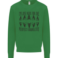 Shark Teeth Fossils Megalodon Palaeontology Mens Sweatshirt Jumper Irish Green