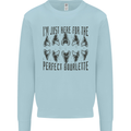Shark Teeth Fossils Megalodon Palaeontology Mens Sweatshirt Jumper Light Blue