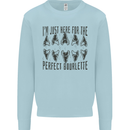 Shark Teeth Fossils Megalodon Palaeontology Mens Sweatshirt Jumper Light Blue