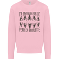 Shark Teeth Fossils Megalodon Palaeontology Mens Sweatshirt Jumper Light Pink