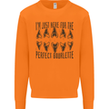 Shark Teeth Fossils Megalodon Palaeontology Mens Sweatshirt Jumper Orange