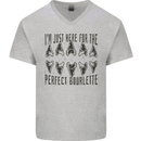 Shark Teeth Fossils Megalodon Palaeontology Mens V-Neck Cotton T-Shirt Sports Grey