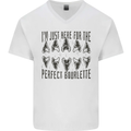 Shark Teeth Fossils Megalodon Palaeontology Mens V-Neck Cotton T-Shirt White