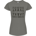 Shark Teeth Fossils Megalodon Palaeontology Womens Petite Cut T-Shirt Charcoal