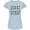 Shark Teeth Fossils Megalodon Palaeontology Womens Petite Cut T-Shirt Light Blue