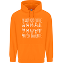 Shark Teeth Fossils Palaeontology Megalodon Childrens Kids Hoodie Orange