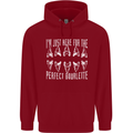 Shark Teeth Fossils Palaeontology Megalodon Childrens Kids Hoodie Red