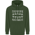 Shark Teeth Fossils Palaeontology Megalodon Mens 80% Cotton Hoodie Forest Green