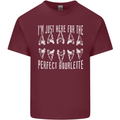 Shark Teeth Fossils Palaeontology Megalodon Mens Cotton T-Shirt Tee Top Maroon
